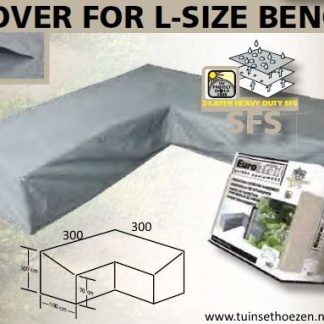 Lounge-diningset hoes L-vorm 300x300xH100-70 SFS