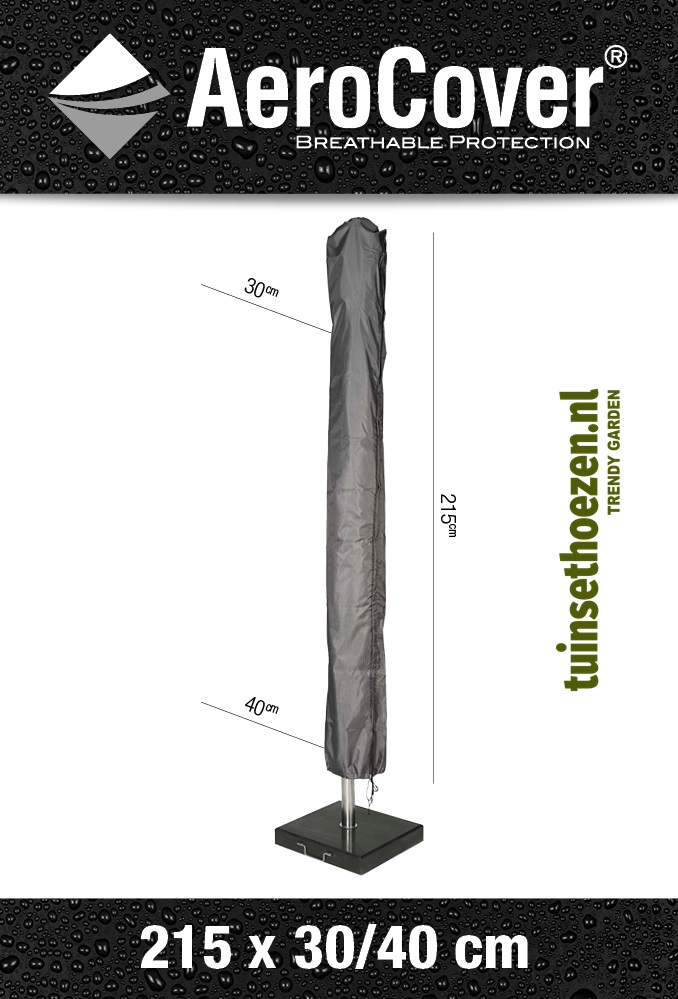 AeroCover hoes voor stokparasol H215x30-40