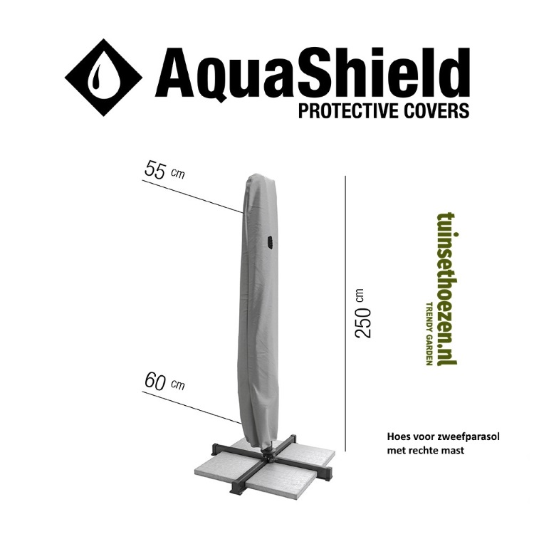hoes voor zweefparasol (rechte mast)